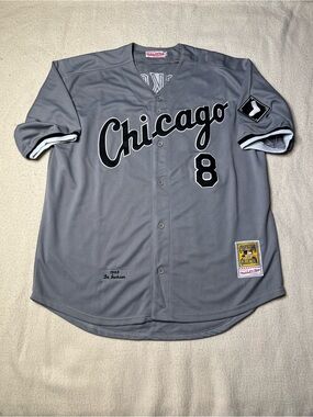 Mitchell Ness Cooperstown MLB Chicago White Sox Bo Jackson Road Jersey Mens XL